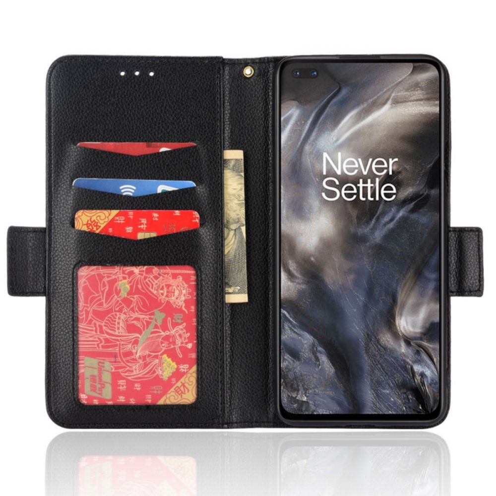 Lederhüllen Für OnePlus Nord Flip Case Doppelte Neue Farbklappe