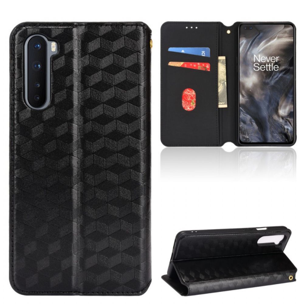 Schutzhülle Für OnePlus Nord Flip Case Diamant-leder-effekt