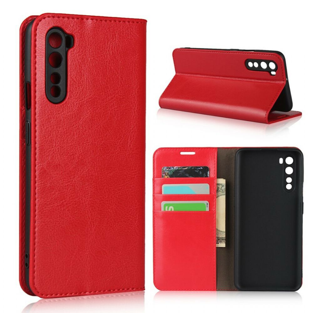 Schutzhülle Für OnePlus Nord Flip Case Echtes Leder