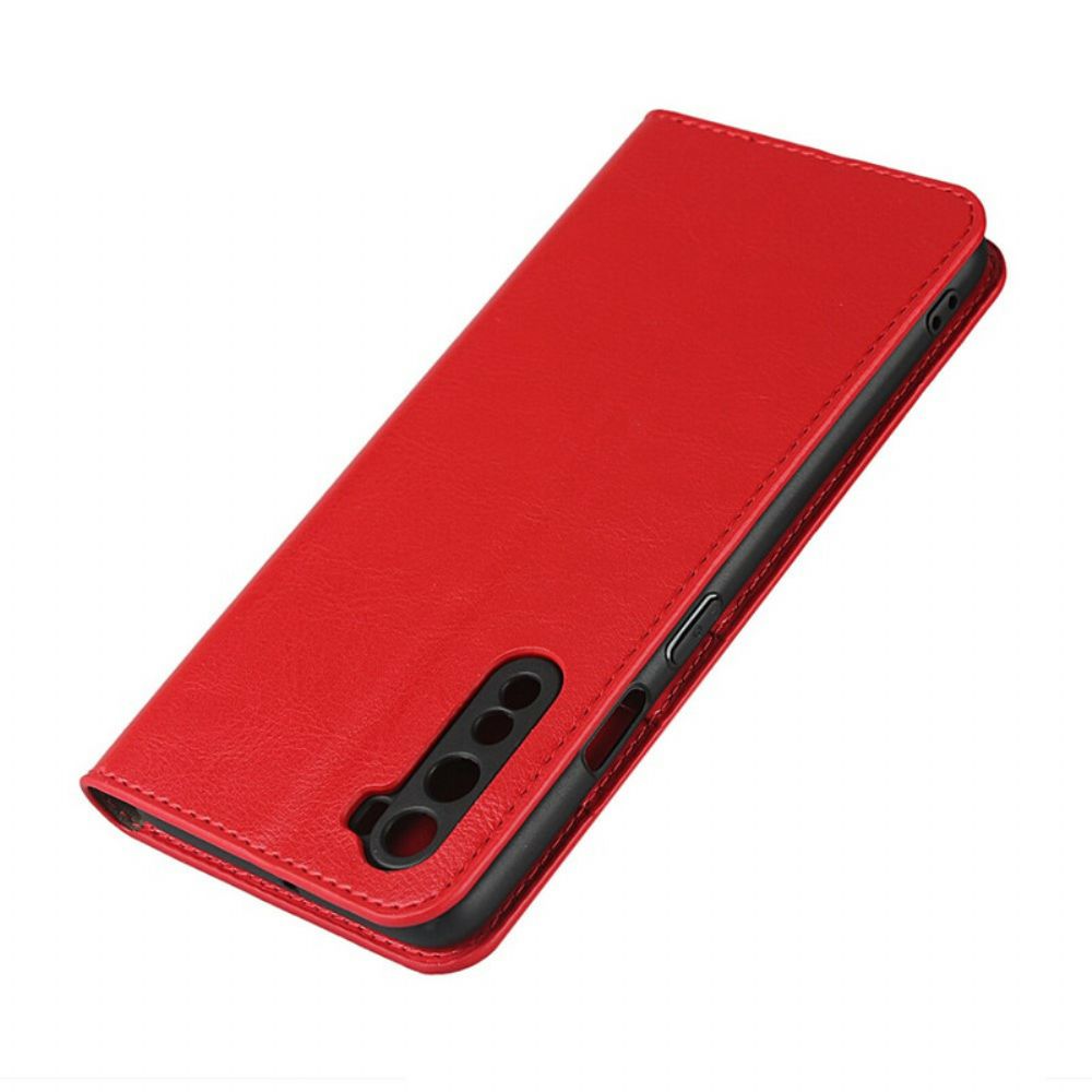 Schutzhülle Für OnePlus Nord Flip Case Echtes Leder