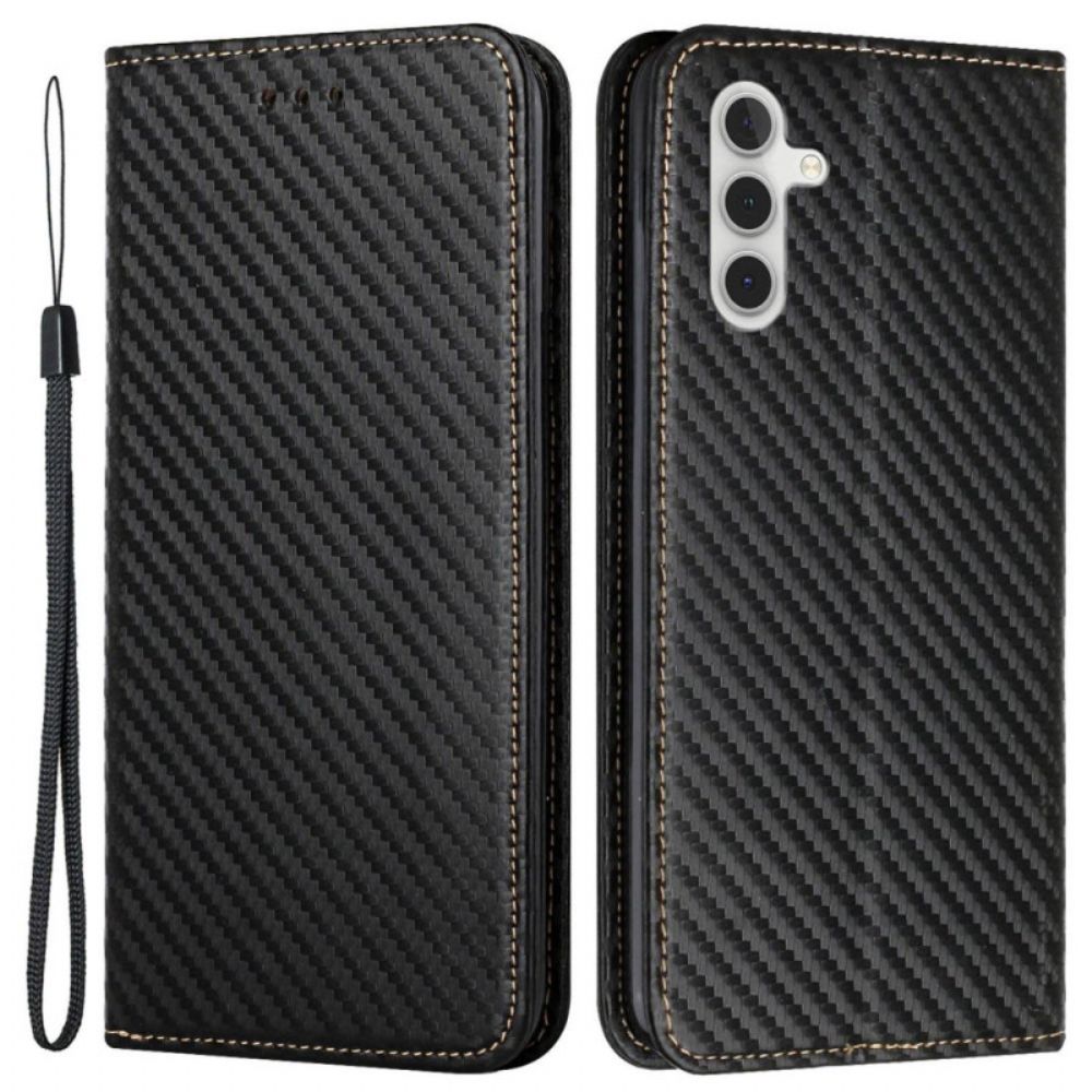 Flip Case Samsung Galaxy S24 Plus 5g Handyhülle Kohlefaserarmband