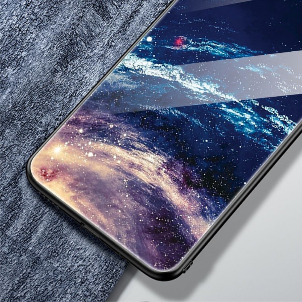 Hülle Für Samsung Galaxy S24 Plus 5g Kleine Grüne Blätter Aus Gehärtetem Glas