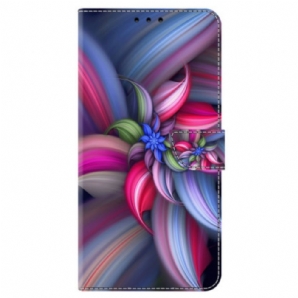 Lederhüllen Samsung Galaxy S24 Plus 5g Bunte Blumen