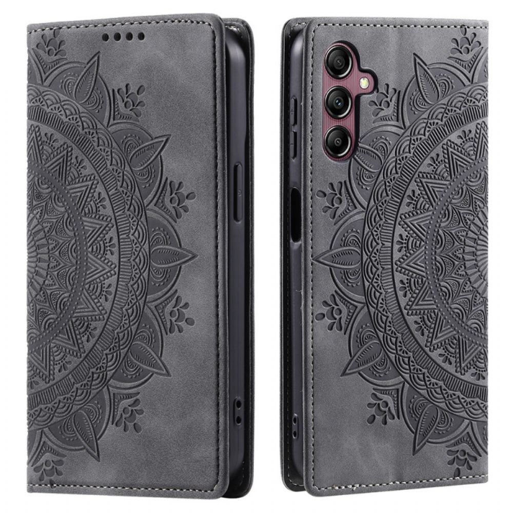 Lederhüllen Samsung Galaxy S24 Plus 5g Mandala-blume