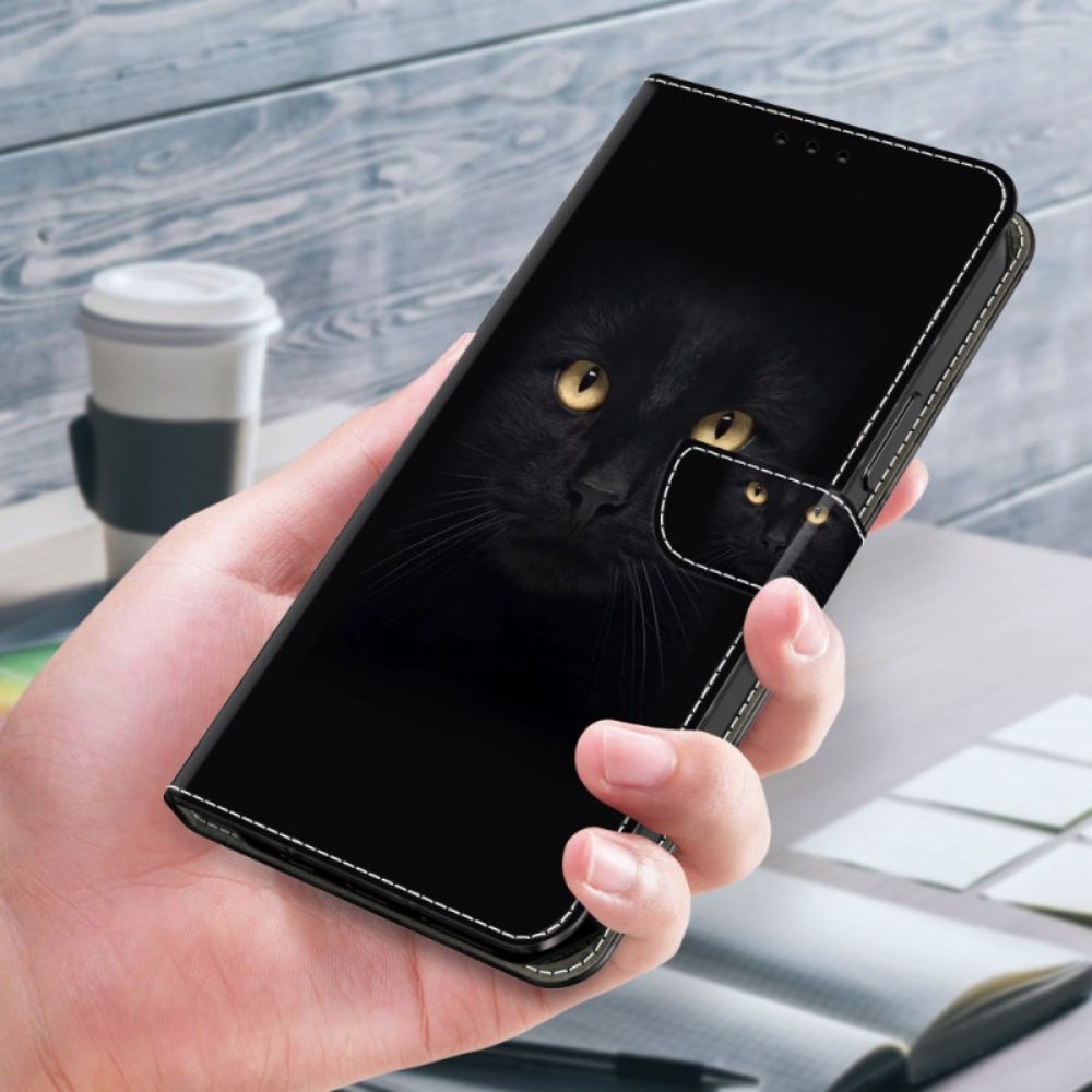 Lederhüllen Samsung Galaxy S24 Plus 5g Schwarze Katze