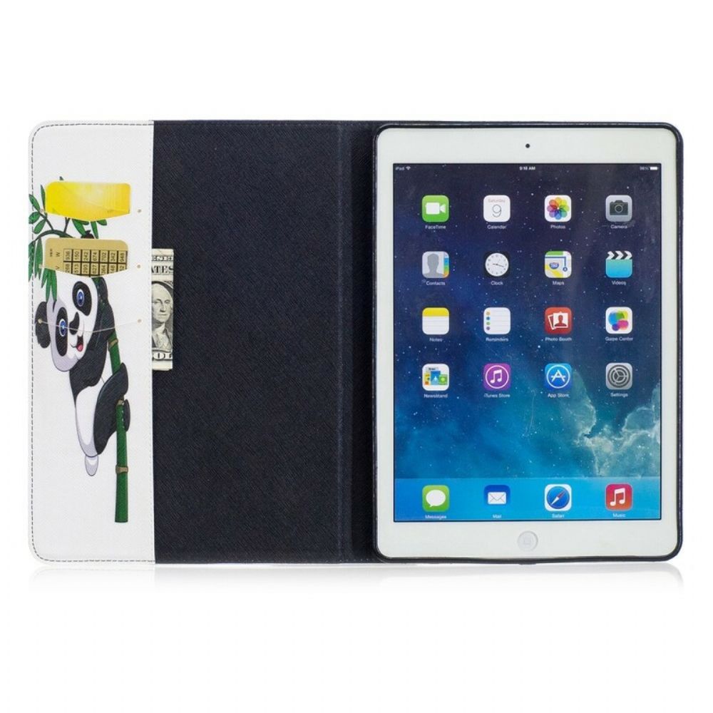 Flip Case Für iPad Air Panda Auf Bambus