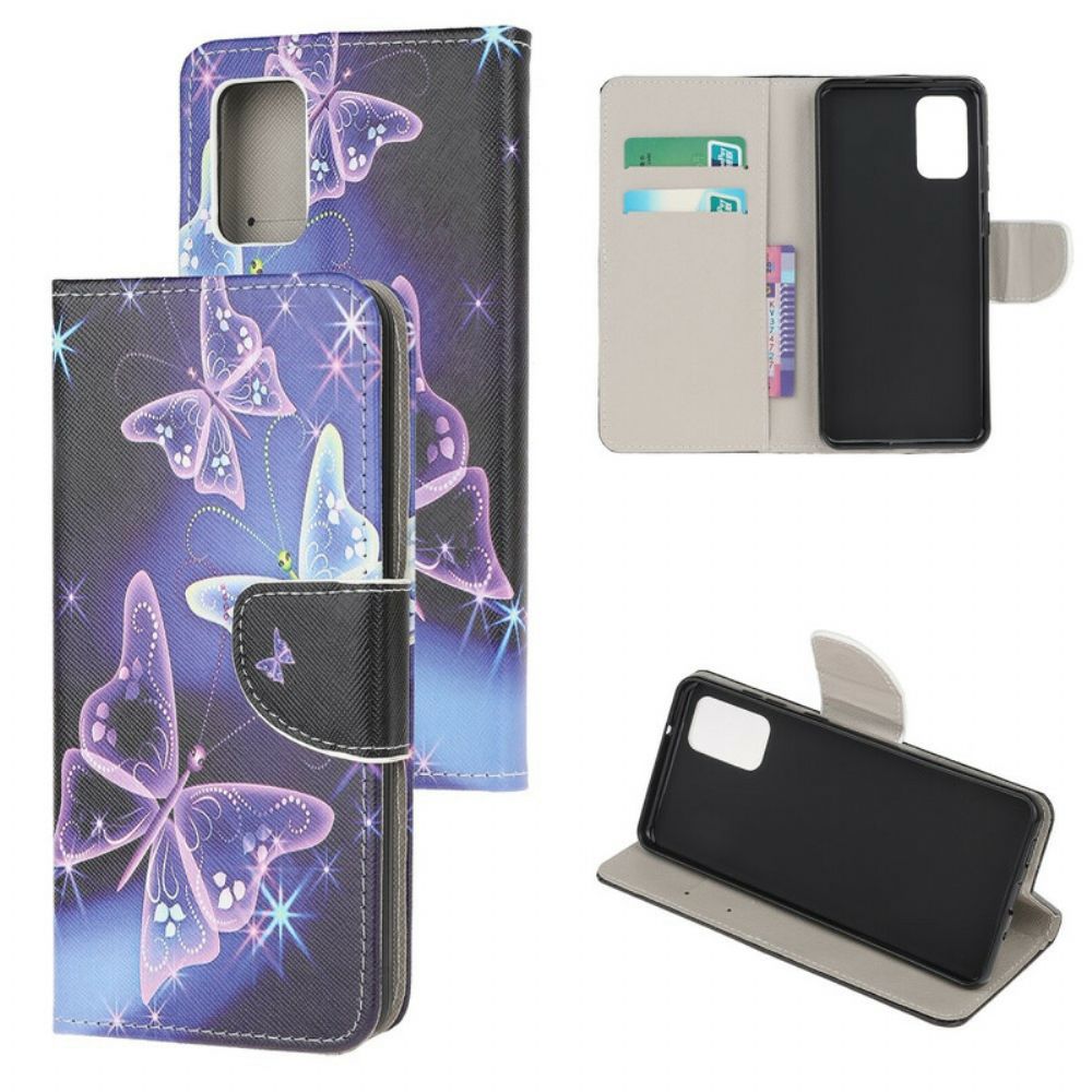 Flip Case Für Samsung Galaxy S20 Königlicher Schmetterling