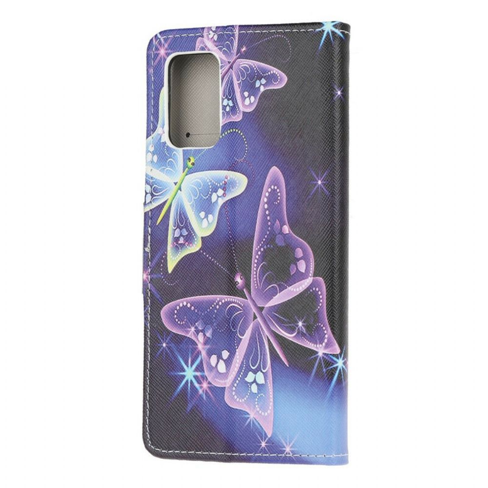 Flip Case Für Samsung Galaxy S20 Königlicher Schmetterling