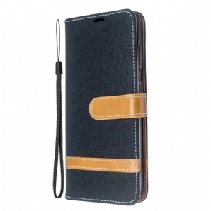 Flip Case Für Samsung Galaxy S20 Mit Kordel Armband In Stoff- Und Lederoptik