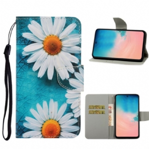 Flip Case Für Samsung Galaxy S20 Mit Kordel Tanga-gänseblümchen