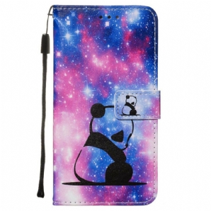 Flip Case Für Samsung Galaxy S20 Panda-galaxie