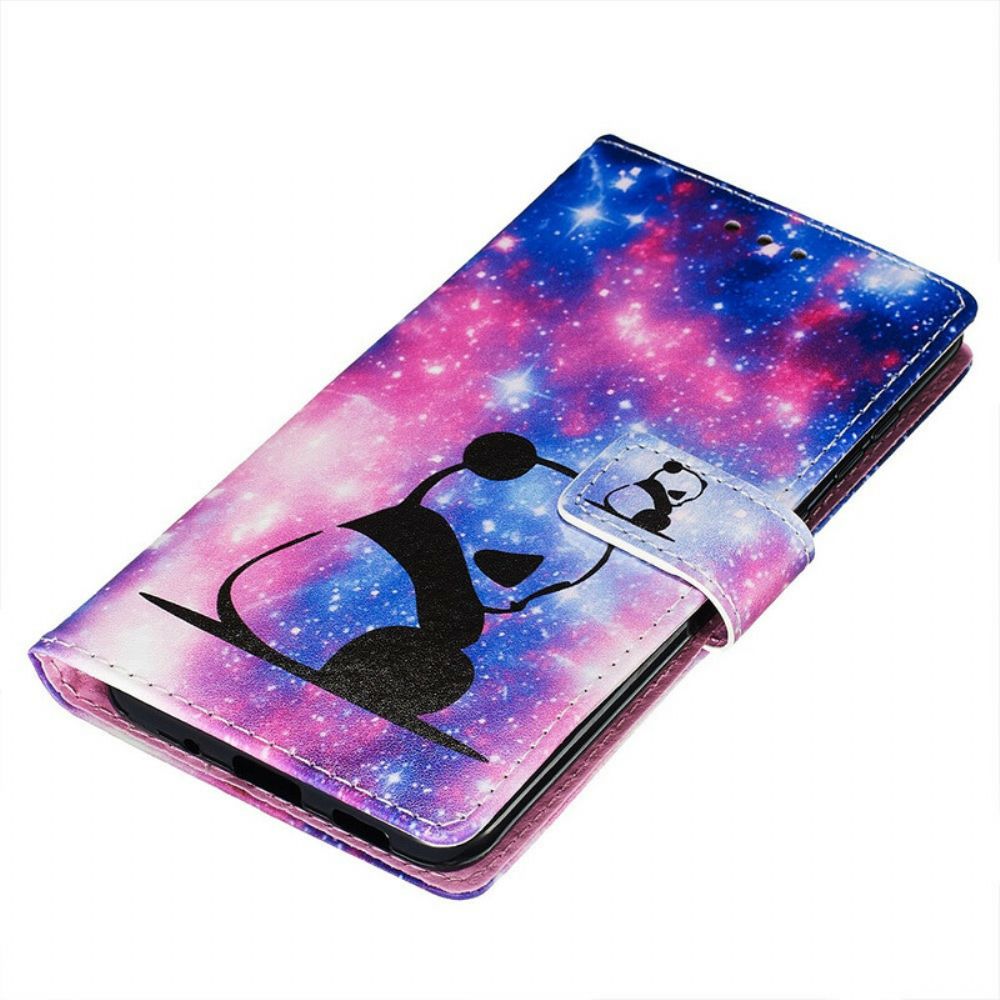 Flip Case Für Samsung Galaxy S20 Panda-galaxie