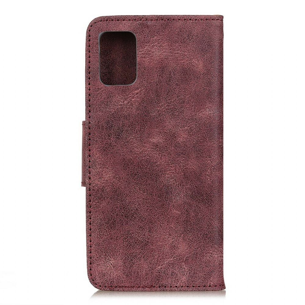 Flip Case Für Samsung Galaxy S20 Flip Case Vintage Magnetklappe