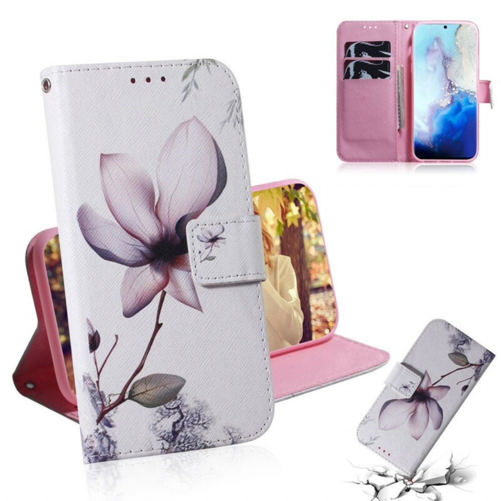 Lederhüllen Für Samsung Galaxy S20 Alte Rosenblüte