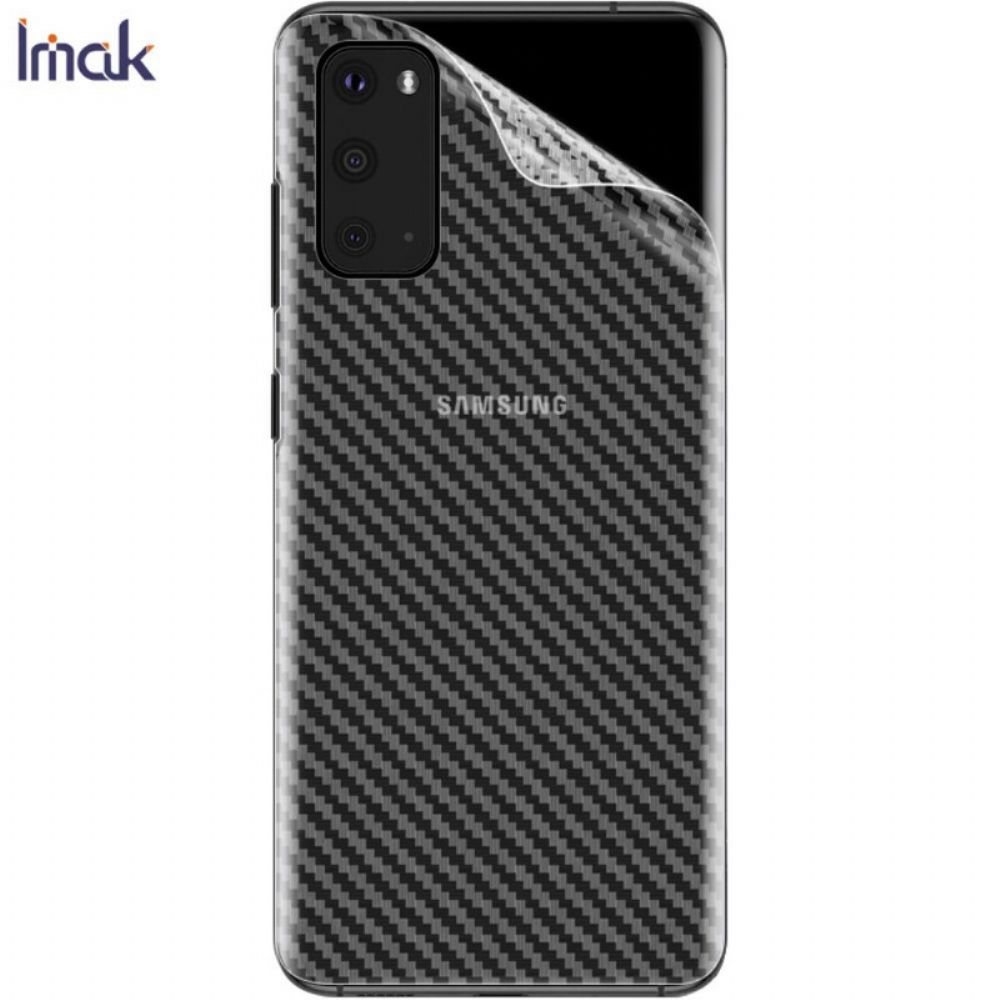 Rückseitenfolie Für Samsung Galaxy S20 Carbon Style Imak