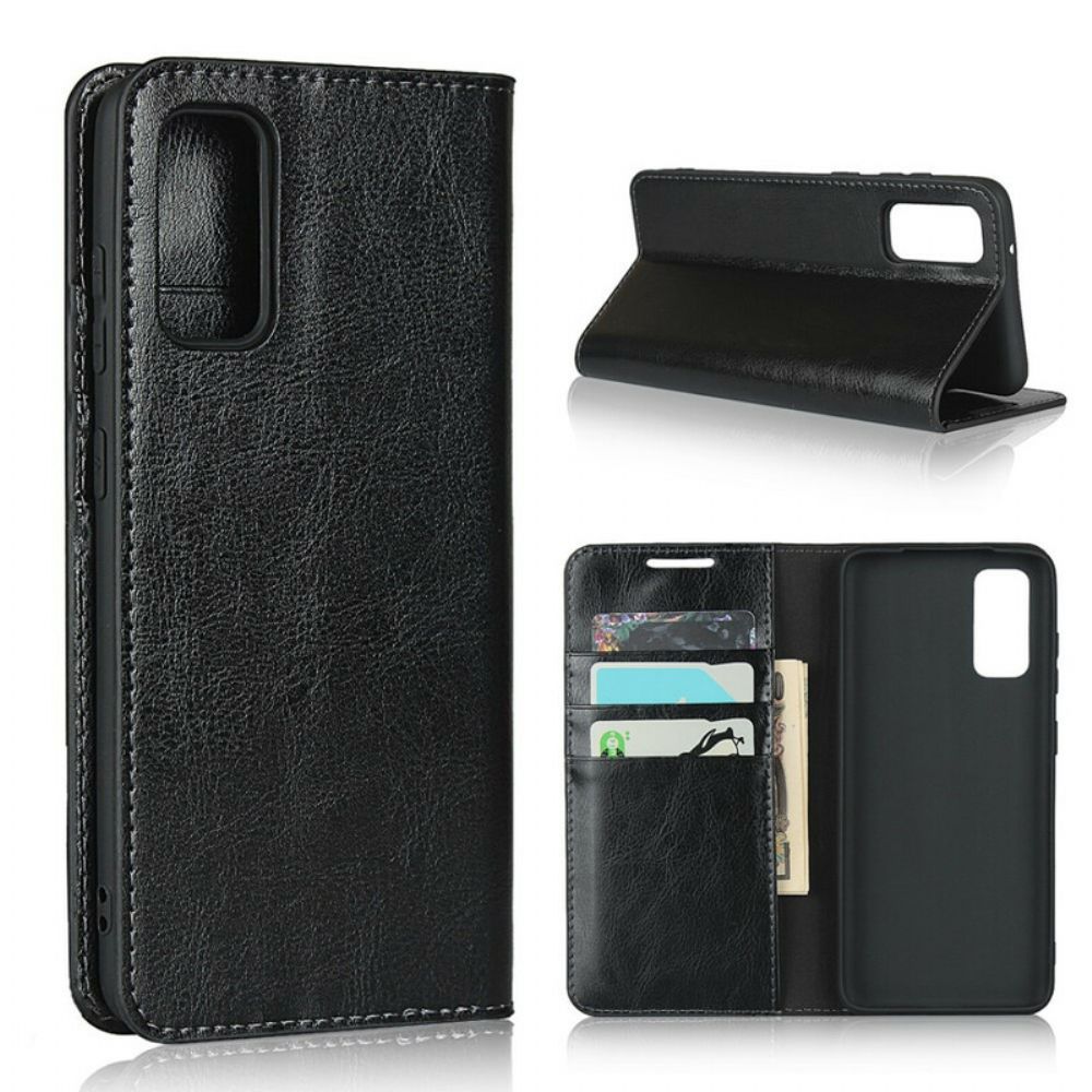 Schutzhülle Für Samsung Galaxy S20 Flip Case Echtes Leder