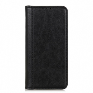 Schutzhülle Für Samsung Galaxy S20 Flip Case Elegance Litschi-spaltleder