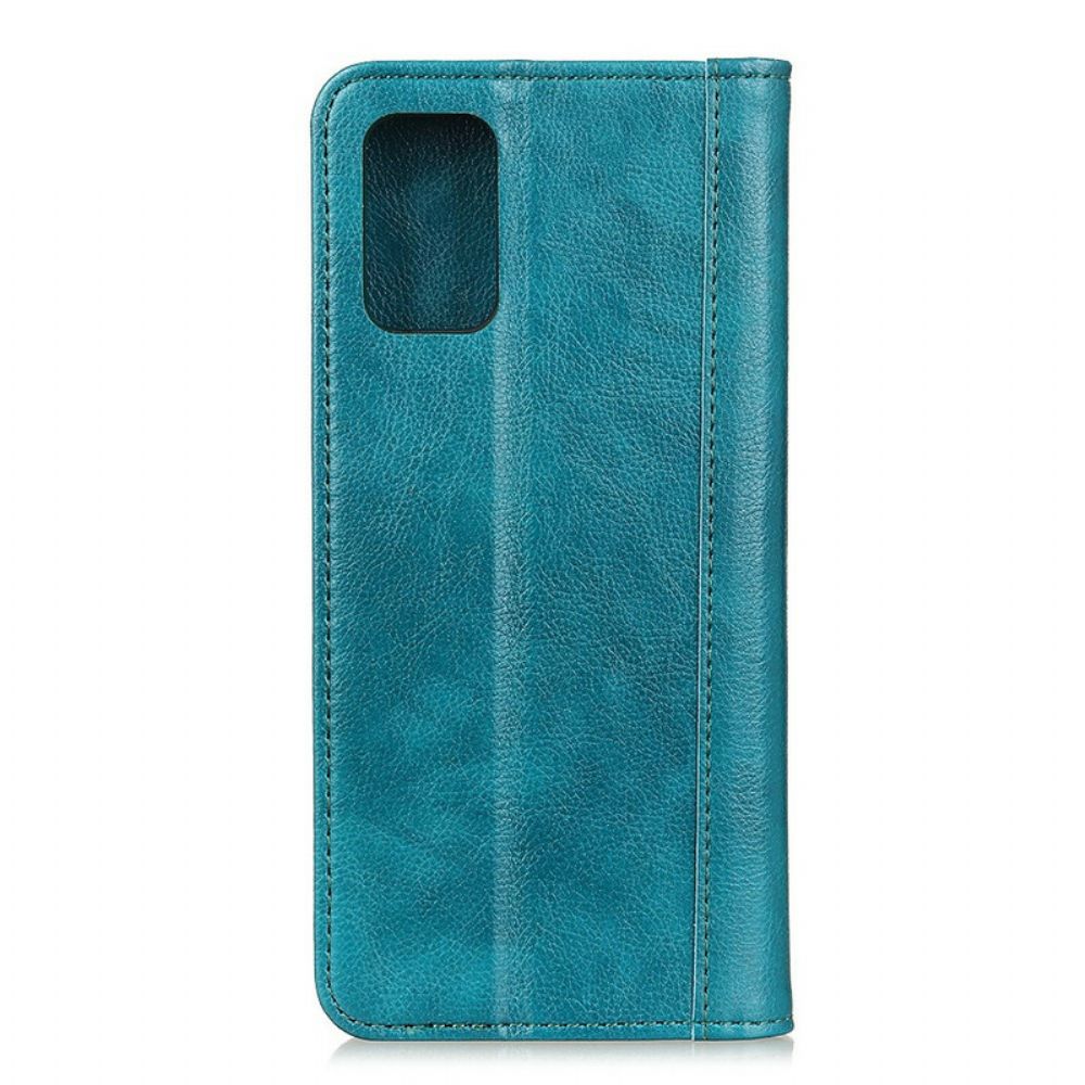 Schutzhülle Für Samsung Galaxy S20 Flip Case Elegance Litschi-spaltleder