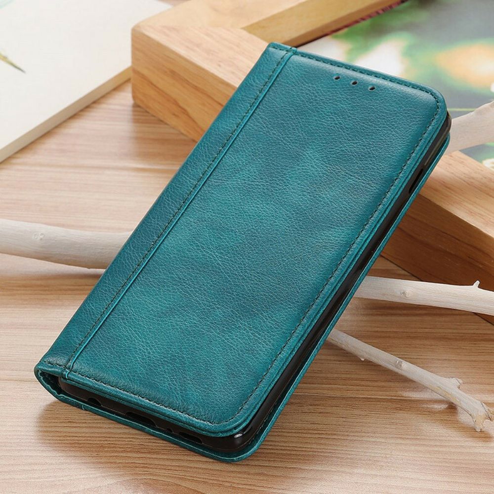 Schutzhülle Für Samsung Galaxy S20 Flip Case Elegance Litschi-spaltleder