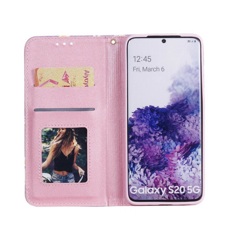 Schutzhülle Für Samsung Galaxy S20 Flip Case Gänseblümchen