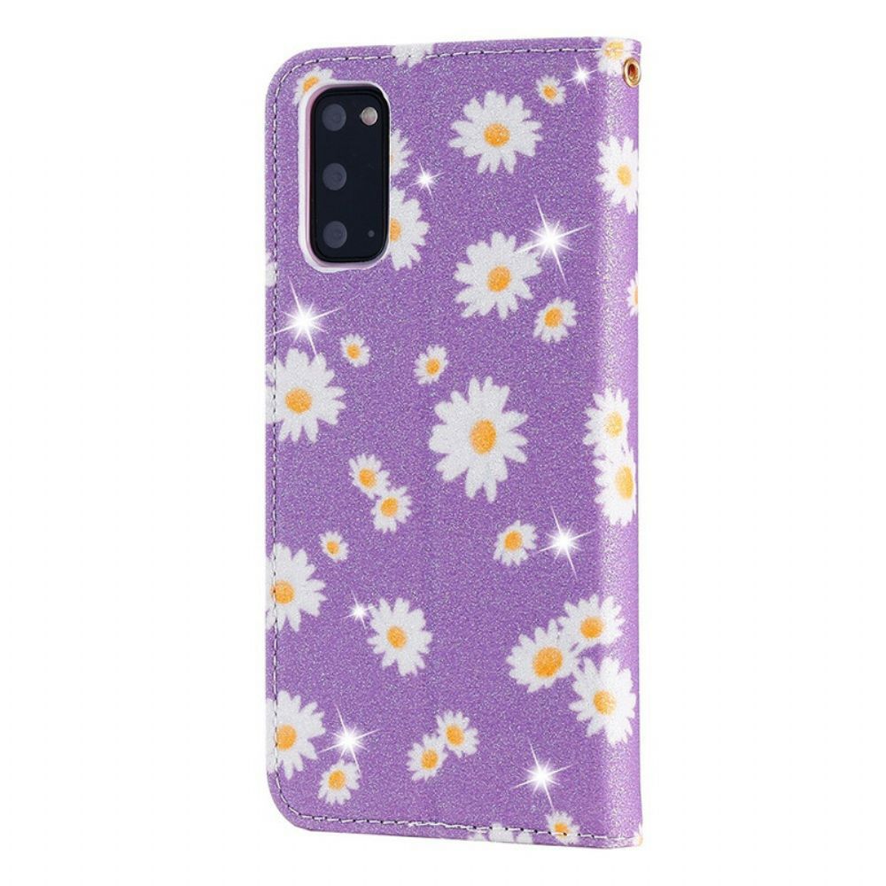 Schutzhülle Für Samsung Galaxy S20 Flip Case Gänseblümchen