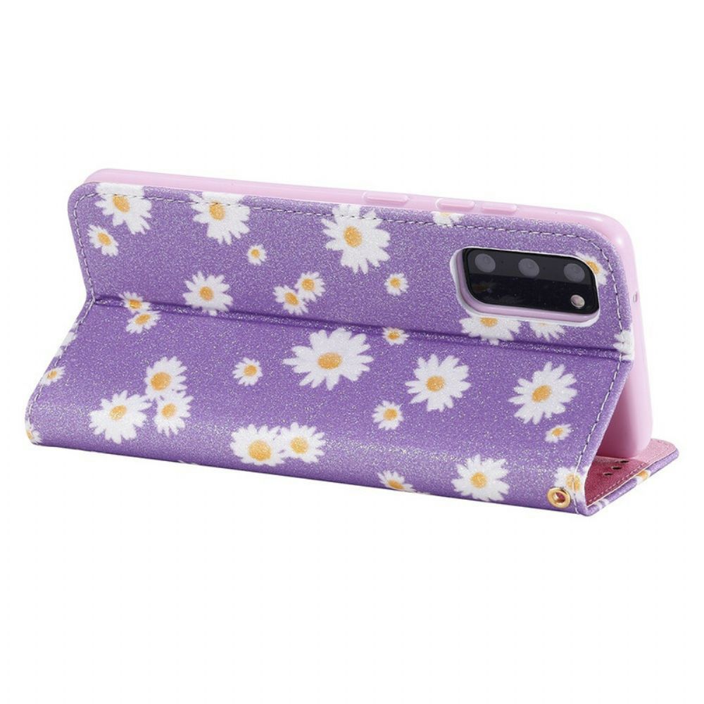 Schutzhülle Für Samsung Galaxy S20 Flip Case Gänseblümchen