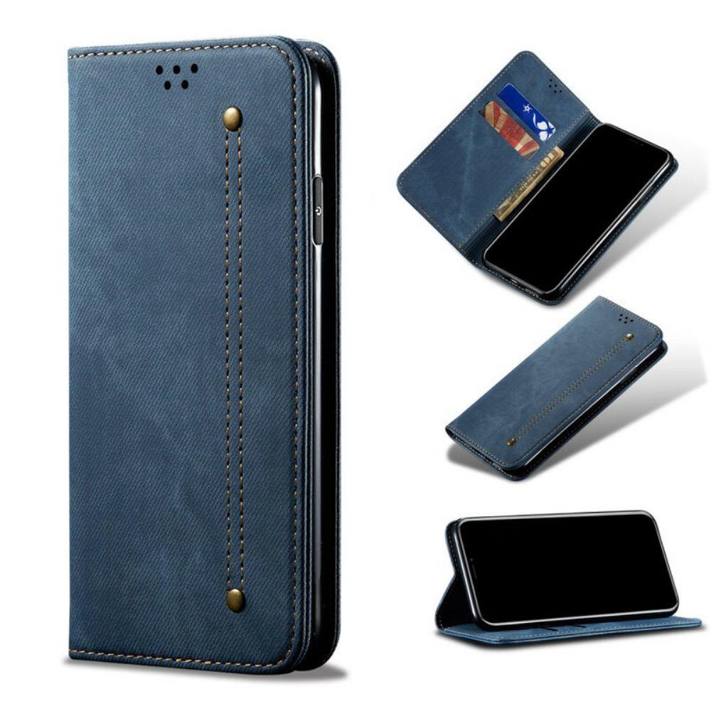 Schutzhülle Für Samsung Galaxy S20 Flip Case Jeansstoff