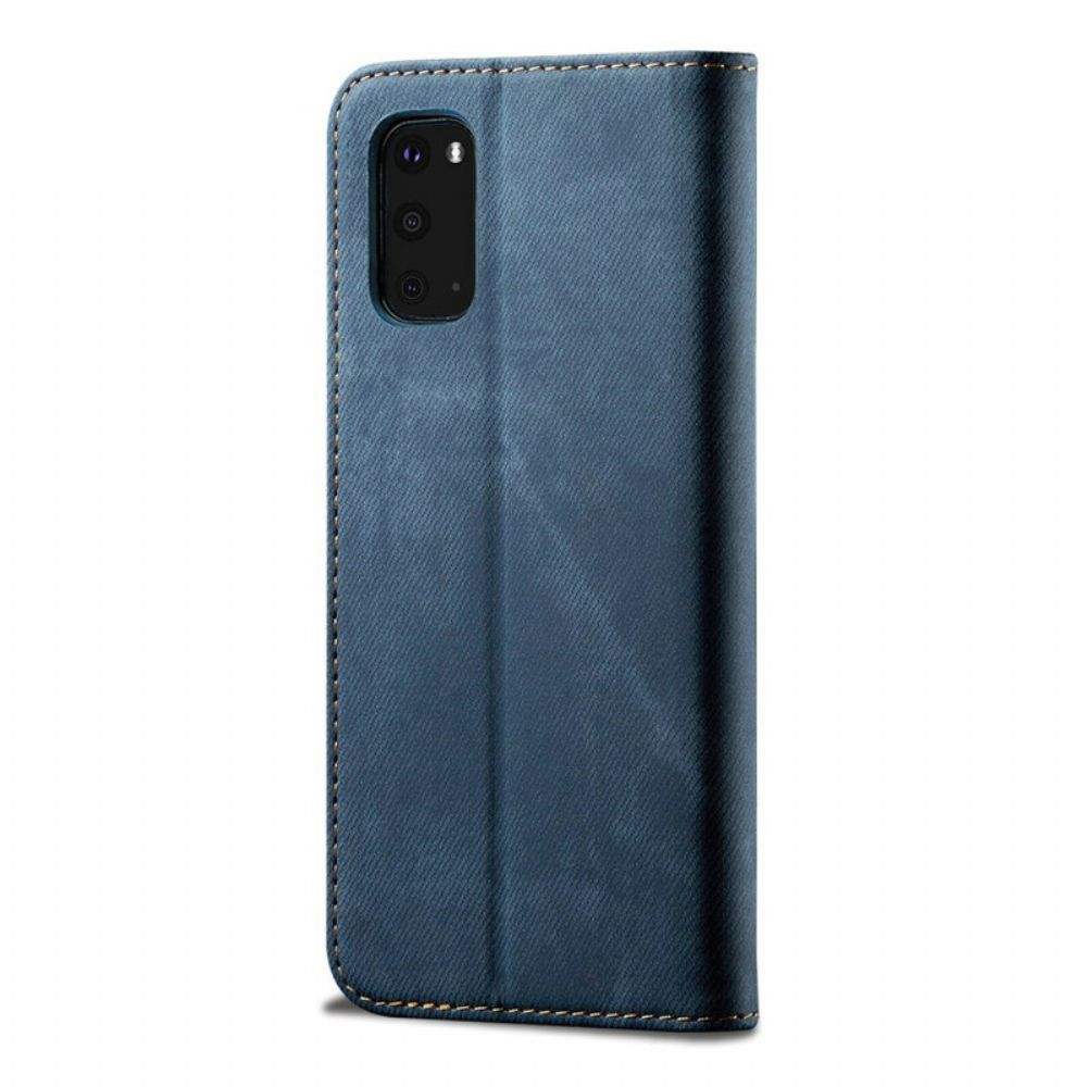 Schutzhülle Für Samsung Galaxy S20 Flip Case Jeansstoff