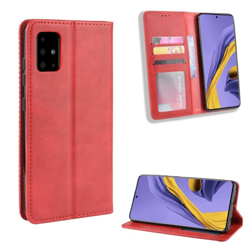 Schutzhülle Für Samsung Galaxy S20 Flip Case Stilisierter Vintage-ledereffekt