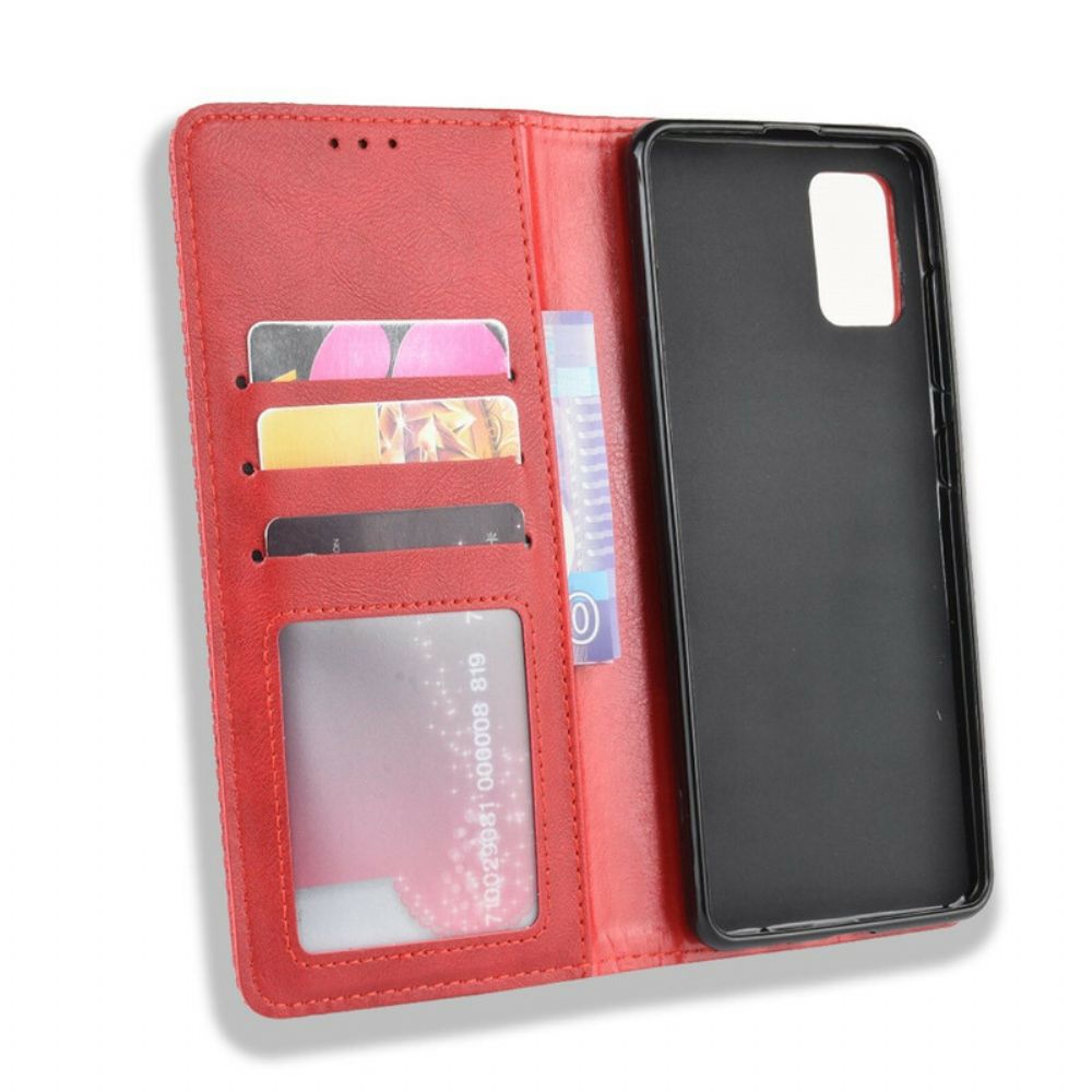 Schutzhülle Für Samsung Galaxy S20 Flip Case Stilisierter Vintage-ledereffekt