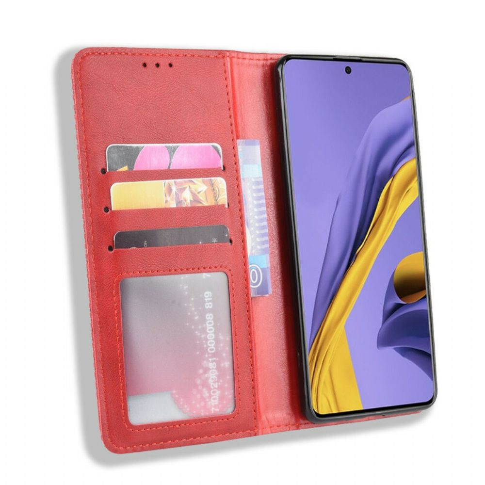 Schutzhülle Für Samsung Galaxy S20 Flip Case Stilisierter Vintage-ledereffekt