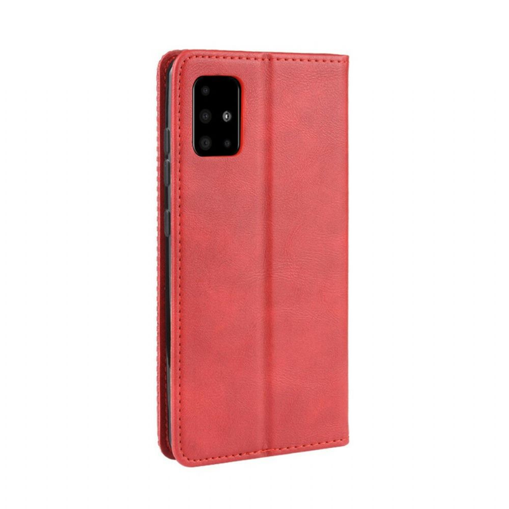 Schutzhülle Für Samsung Galaxy S20 Flip Case Stilisierter Vintage-ledereffekt