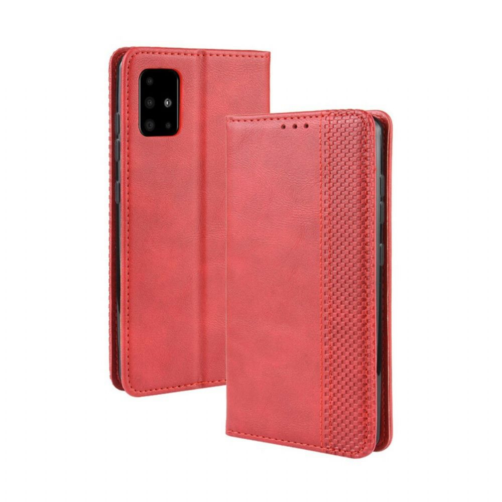 Schutzhülle Für Samsung Galaxy S20 Flip Case Stilisierter Vintage-ledereffekt