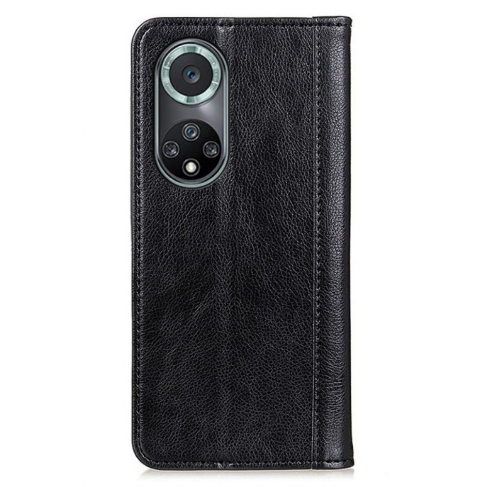 Schutzhülle Für Huawei Nova 9 Pro / Honor 50 Pro Flip Case Elegance Litschi-spaltleder