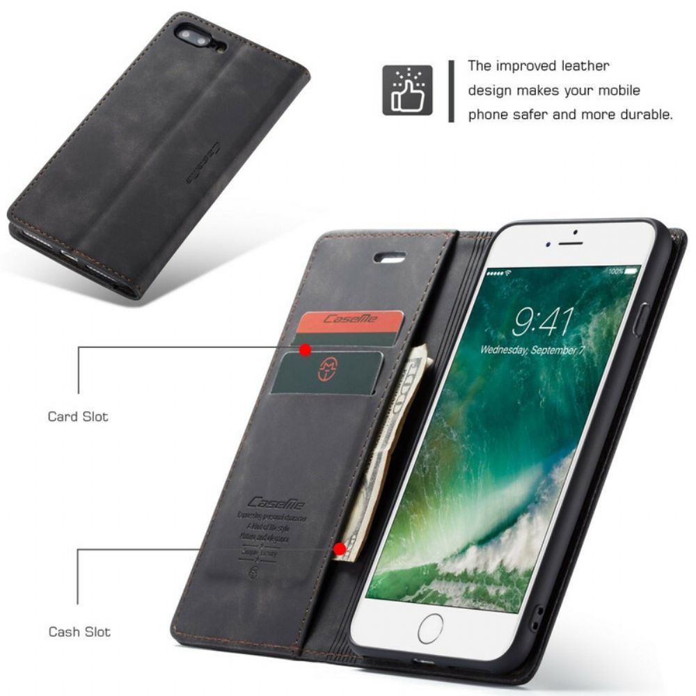 Schutzhülle Für iPhone 8 Plus / 7 Plus Flip Case Caseme Kunstleder