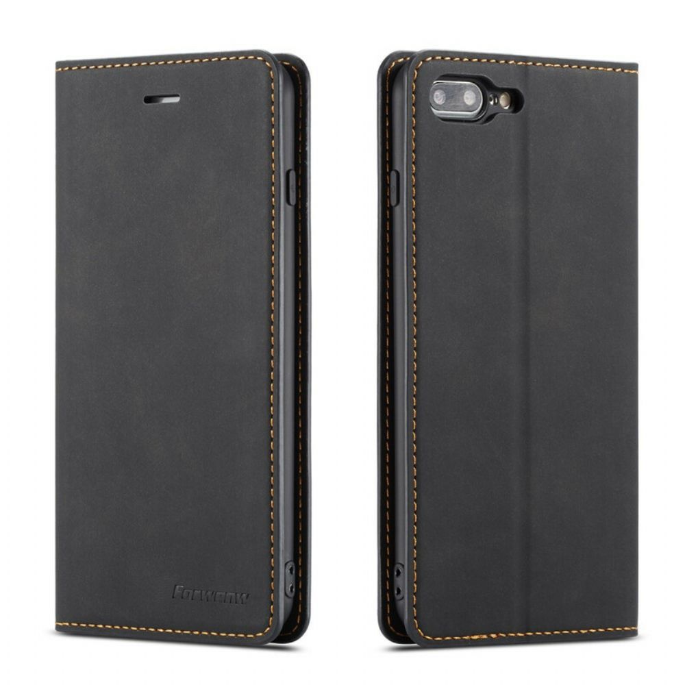 Schutzhülle Für iPhone 8 Plus / 7 Plus Flip Case Ledereffekt Vorw