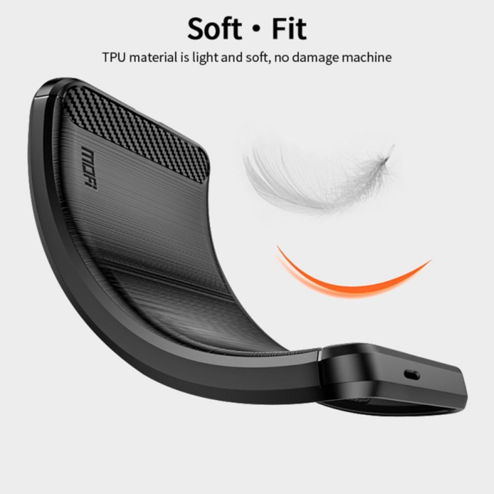 Hülle Xiaomi 14 Ultra Handyhülle Mofi Gebürstete Kohlefaser