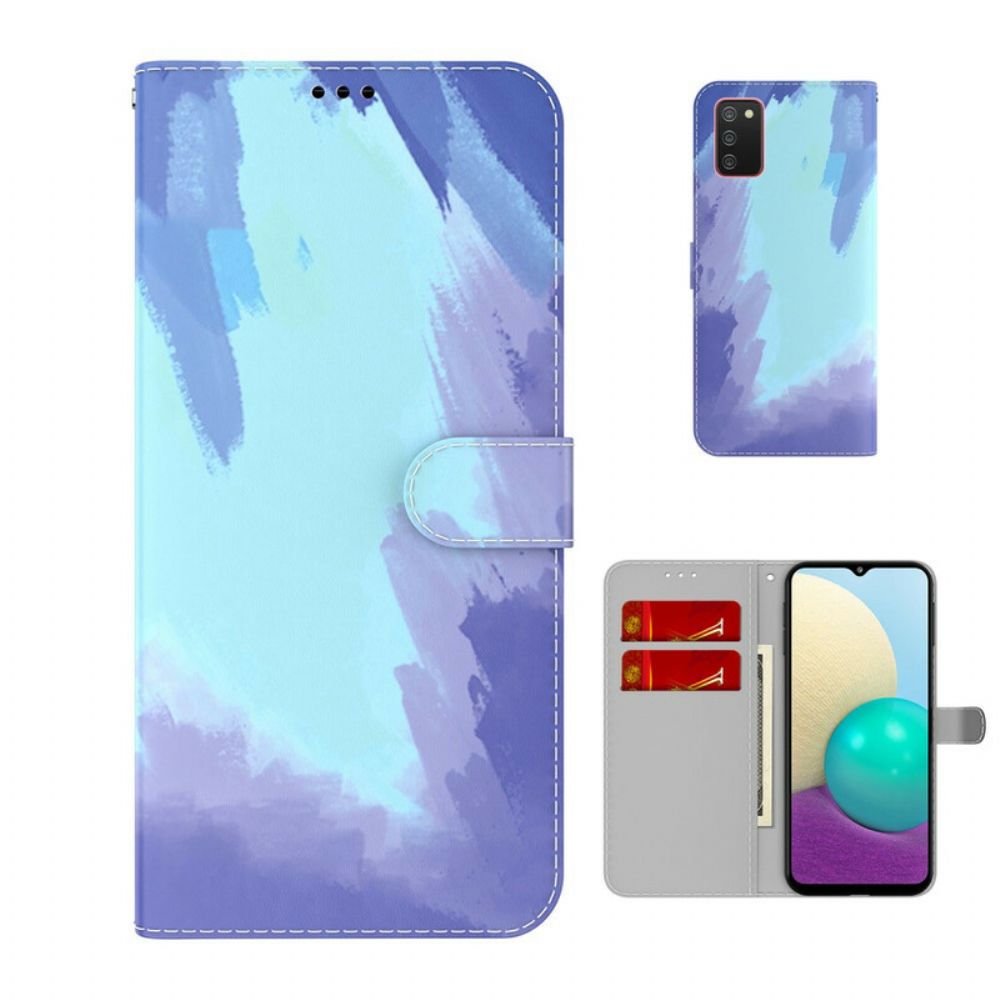 Flip Case Für Samsung Galaxy A02s Abstrakt Bunt