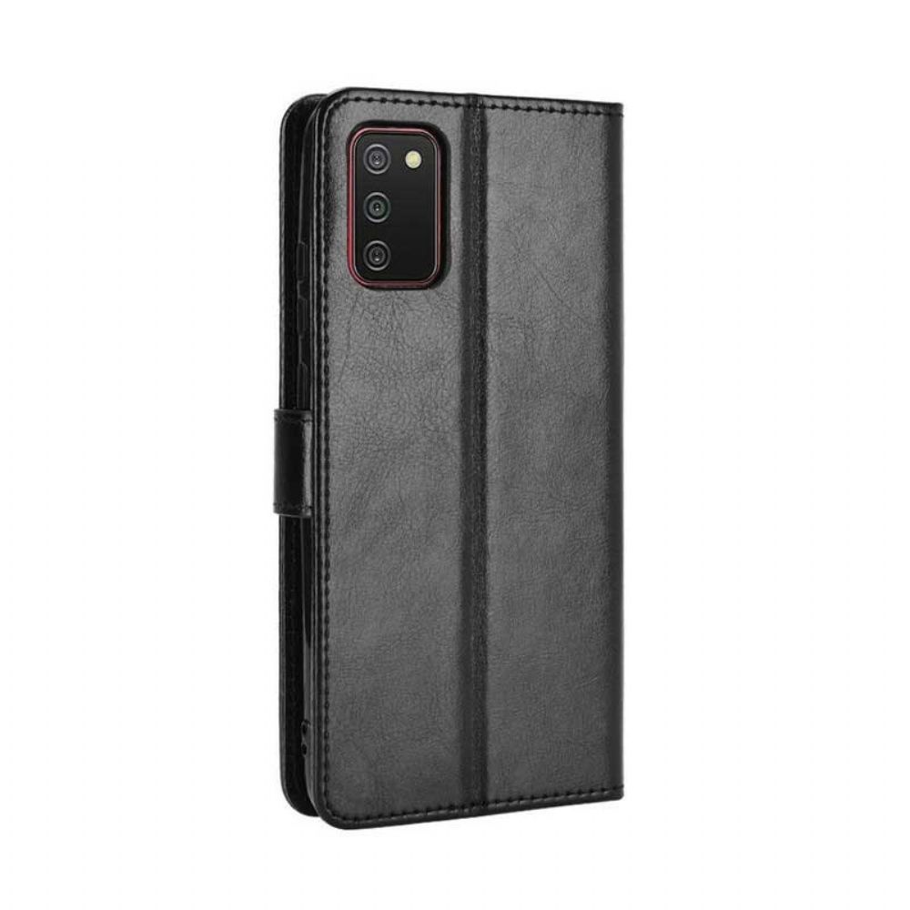 Flip Case Für Samsung Galaxy A02s Auffälliges Kunstleder