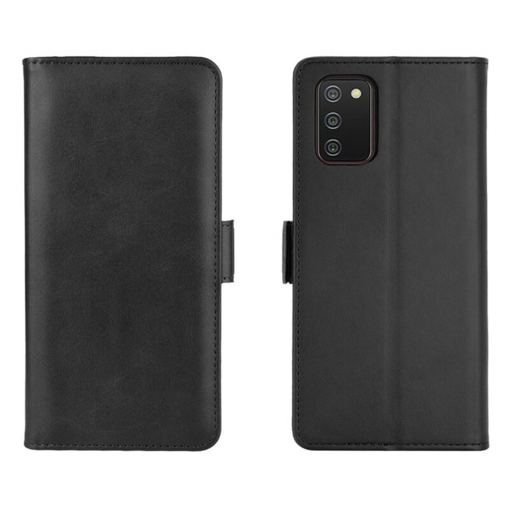 Flip Case Für Samsung Galaxy A02s Flip Case Doppelklappe