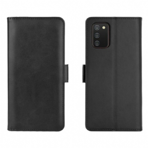 Flip Case Für Samsung Galaxy A02s Flip Case Doppelklappe