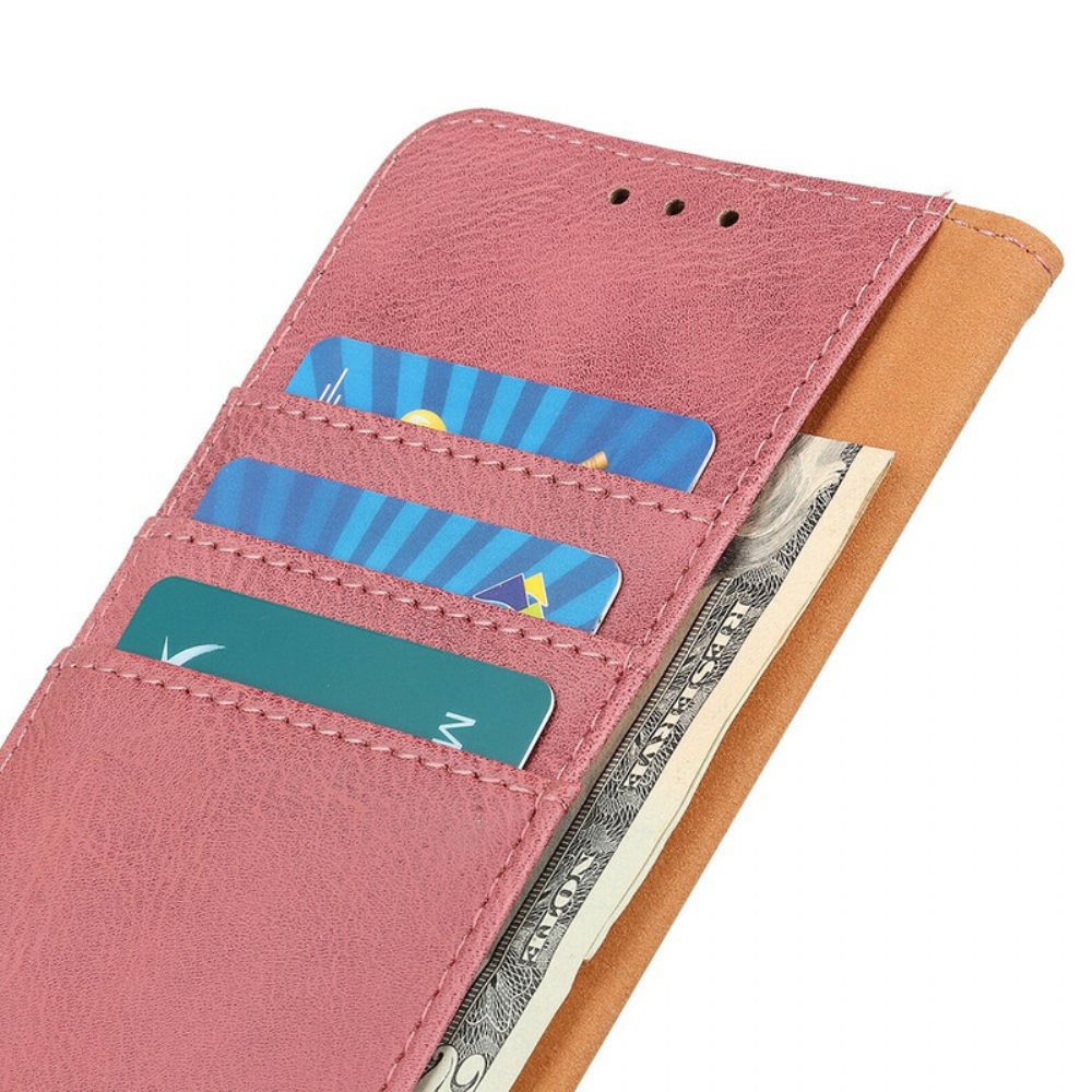 Flip Case Für Samsung Galaxy A02s Kunstleder Khazneh