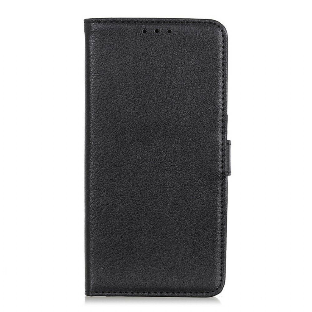 Flip Case Für Samsung Galaxy A02s Traditionell Litschi