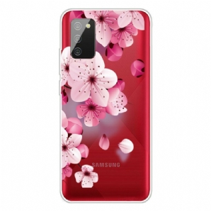 Handyhülle Für Samsung Galaxy A02s Kleine Rosa Blumen