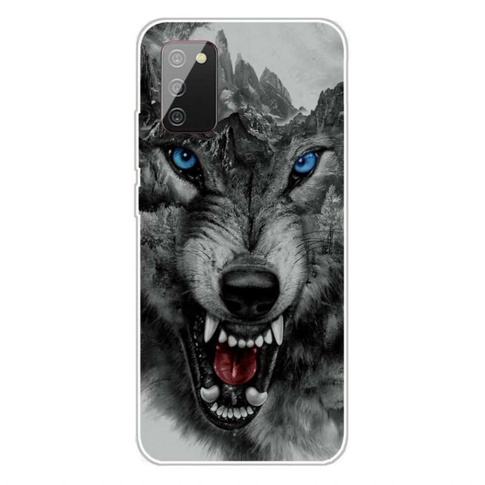 Hülle Für Samsung Galaxy A02s Großer Wolf