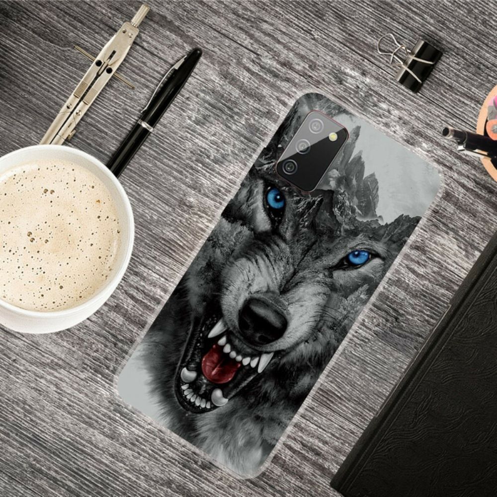 Hülle Für Samsung Galaxy A02s Großer Wolf