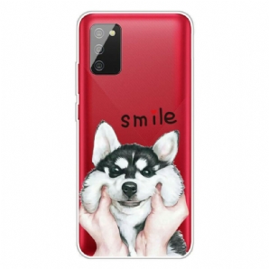 Hülle Für Samsung Galaxy A02s Lächle Hund