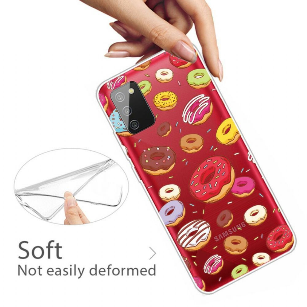 Hülle Für Samsung Galaxy A02s Liebe Donuts