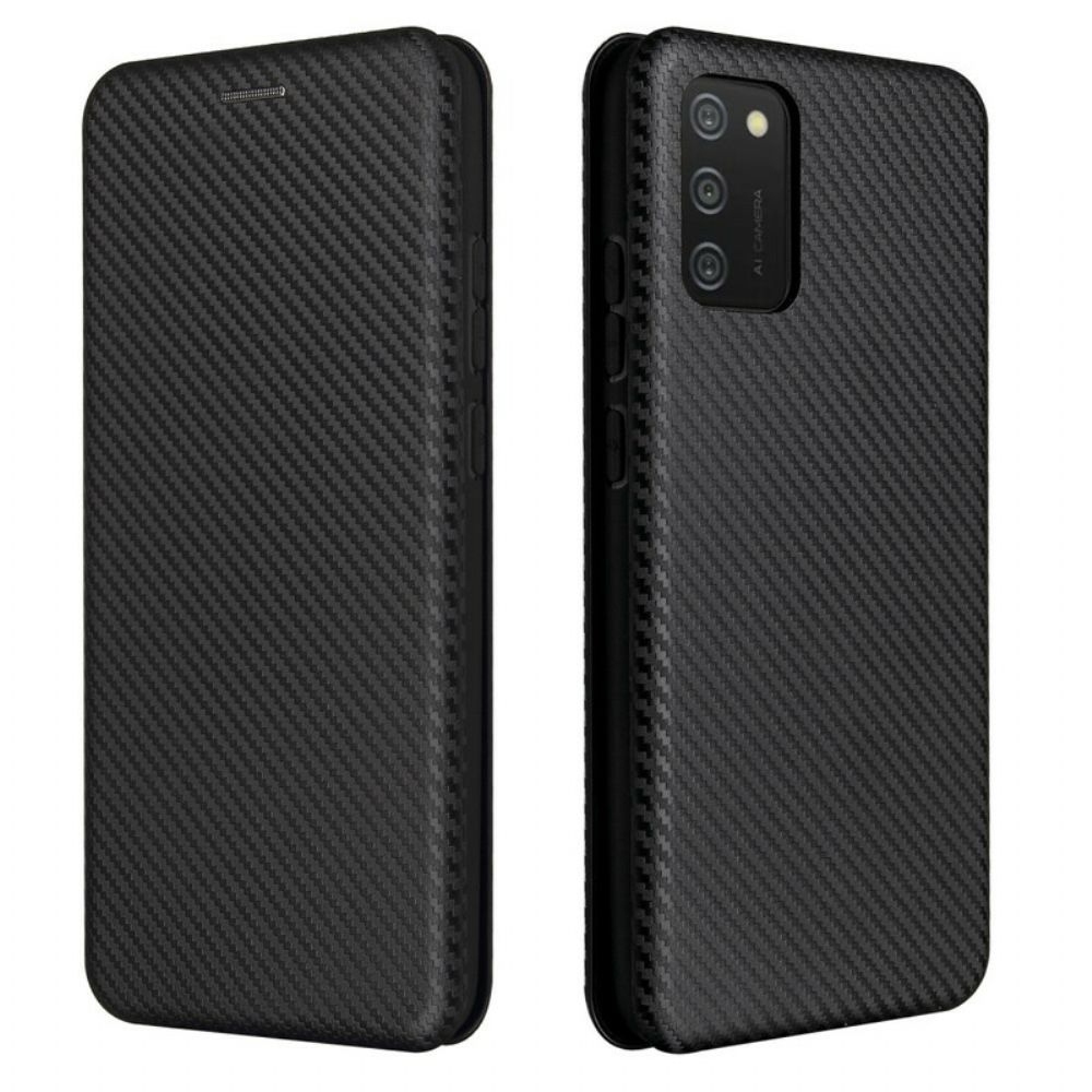 Schutzhülle Für Samsung Galaxy A02s Flip Case Kohlefaser