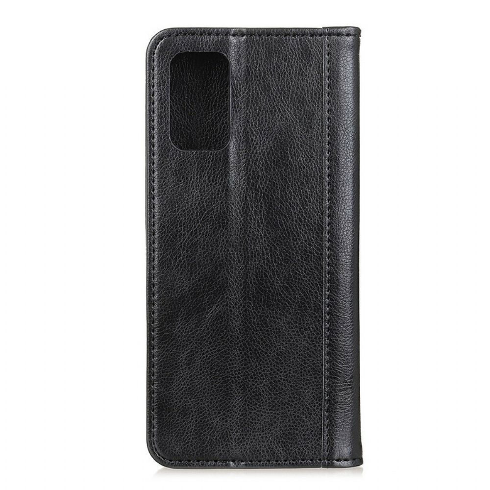 Schutzhülle Für Samsung Galaxy A02s Flip Case Litchi Spaltleder Farbe